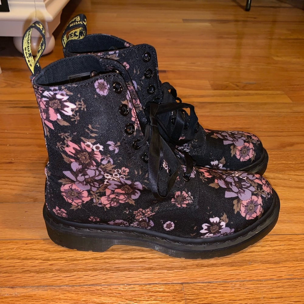 Dr. Martens floral boots